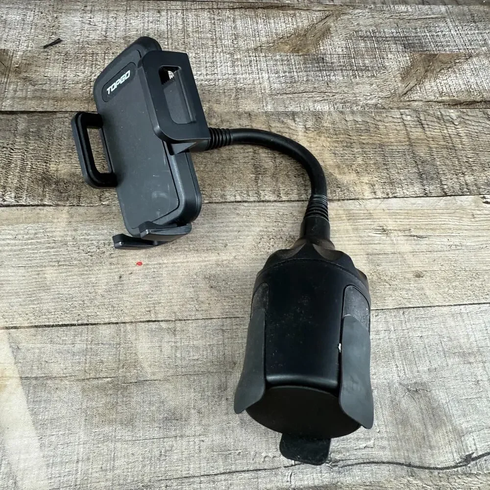 TopGo Car Cup Holder Phone Mount With Adjustable Gooseneck